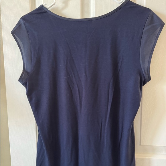 Calvin Klein Navy Sleeveless Top… S…Round Neck, Patch Pocket Front NWT - Picture 9 of 10